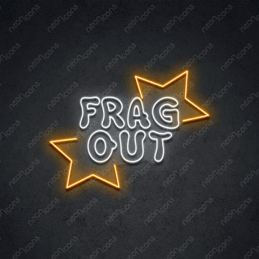 'Frag Out' Neon Sign by Neon Icons